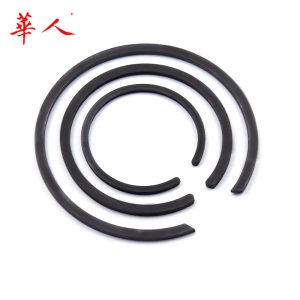 65锰 φ7-200孔用压扁钢丝挡圈轴承用止动环卡簧C型挡圈无耳M2300
