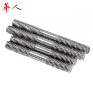 304不锈钢双头螺栓螺丝螺柱螺杆丝杆牙棒GB901 M6M8M10M12-M20M24