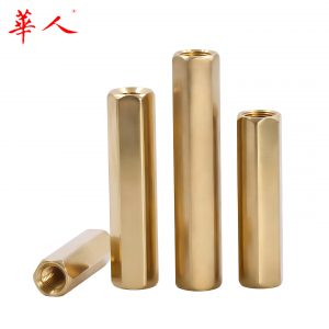铜螺柱m3m4 双通铜柱 平头铜柱 六角铜螺柱空心铜柱主板隔离柱