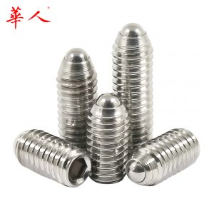波珠螺丝M3M12不锈钢304钢珠紧定弹簧球头弹珠柱塞滚珠波子定位珠
