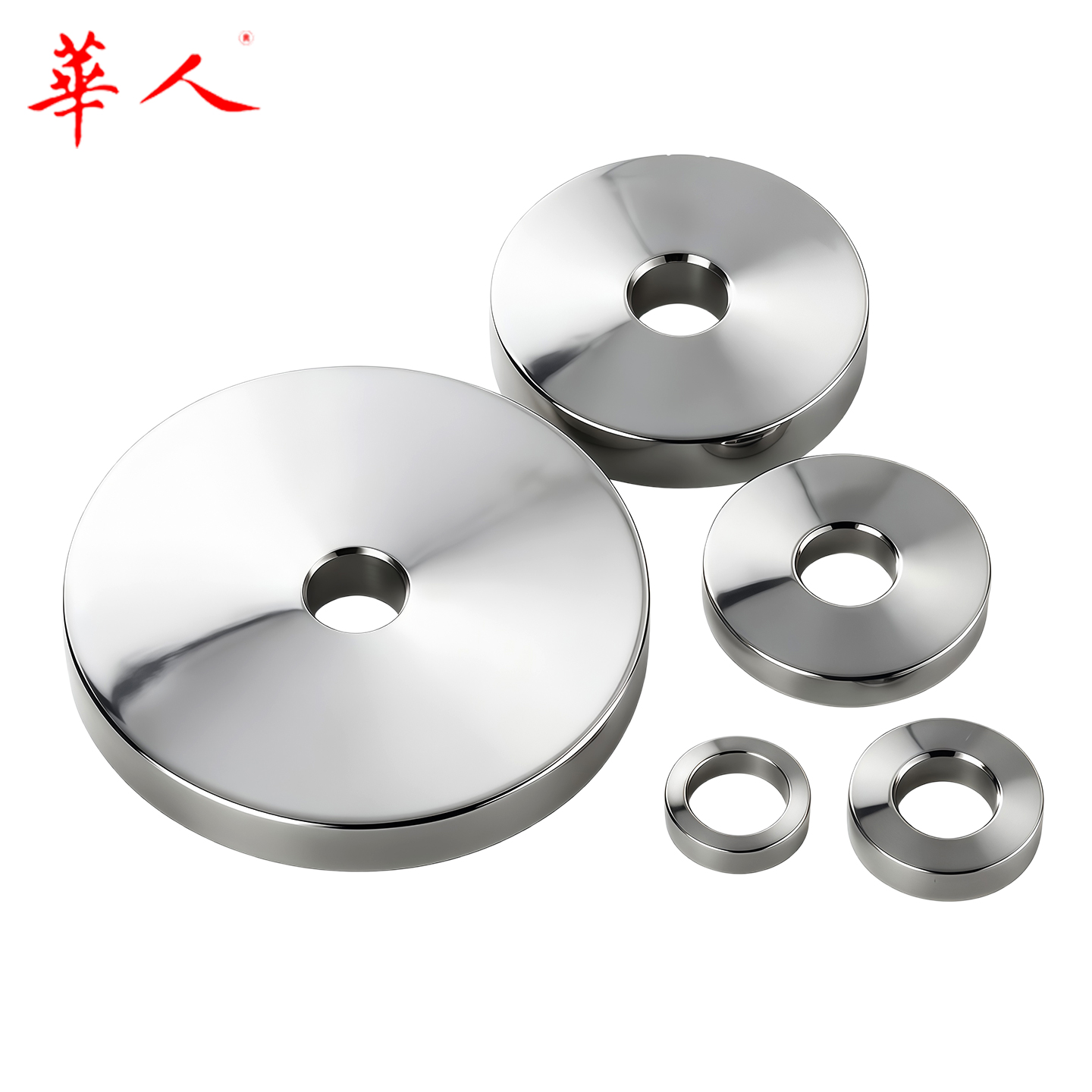 华人304不锈钢特厚特大平垫精密加大加厚重型垫圈2 3 4 5 6 8-20 - Image 3