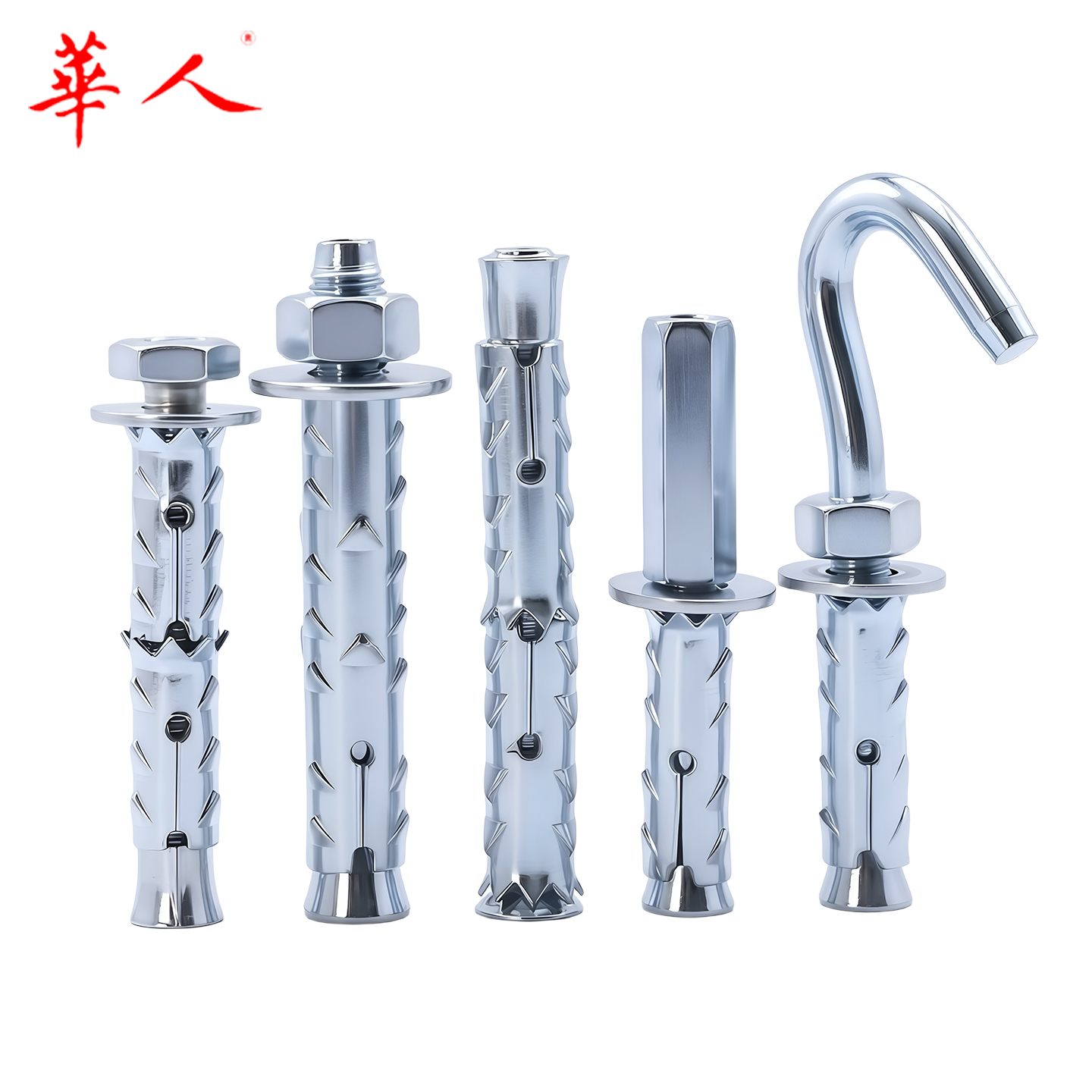 镀锌穿山刺膨胀螺丝鱼鳞拉爆膨胀管空心砖泡沫砖轻质专用膨胀螺栓