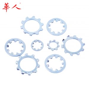 65锰镀锌 多齿垫圈防松止退垫片内外多齿防滑止动垫片M3M4M5M6M8