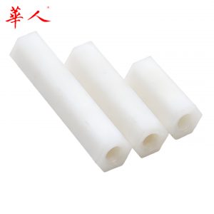 M2M2.5M3M4M5六角尼龙柱平头双通尼龙柱隔离柱塑料支撑柱PC板螺柱