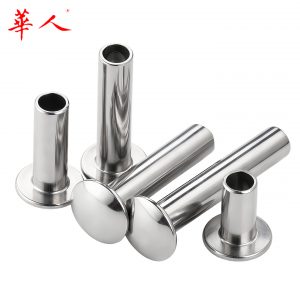 M2M3M4M5M6正宗304不锈钢扁圆头半空心铆钉不锈钢空心铆钉GB873