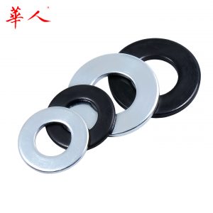 镀锌美标SAE碳钢英美制平垫圈镀锌介子发黑窄型平垫圈 8#-1/4-1寸