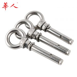 304不锈钢膨胀圈螺丝螺栓带环澎胀膨胀螺丝 挂钩 重型 M6-M12