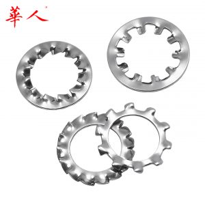 304不锈钢锁紧垫圈外齿内齿外锯齿内锯齿防滑止动防松垫片M3M4-20