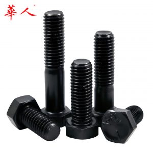 UNC美制5级(8.8级)发黑外六角螺丝 美标外六角螺栓1/2-13牙